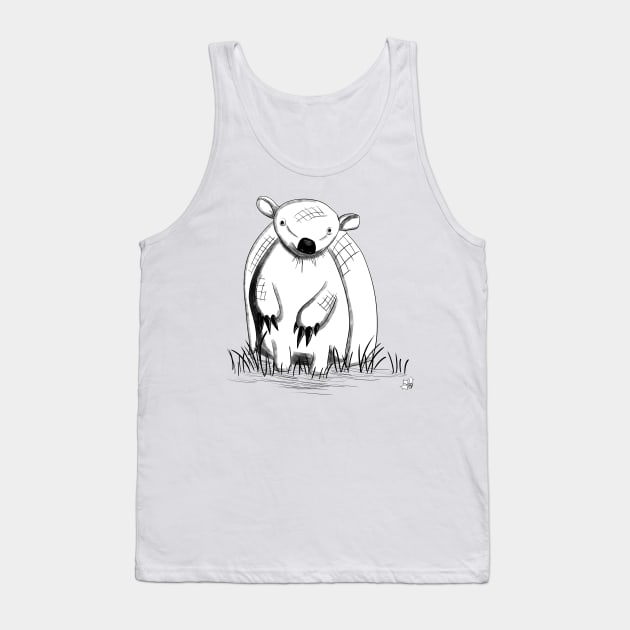 Armadillo Tank Top by hollydoesart